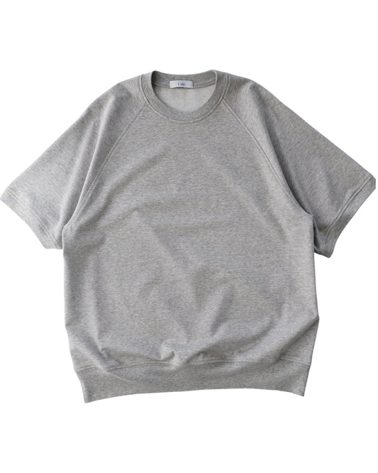 Cale-36 gauge fleece short sleeve- gray