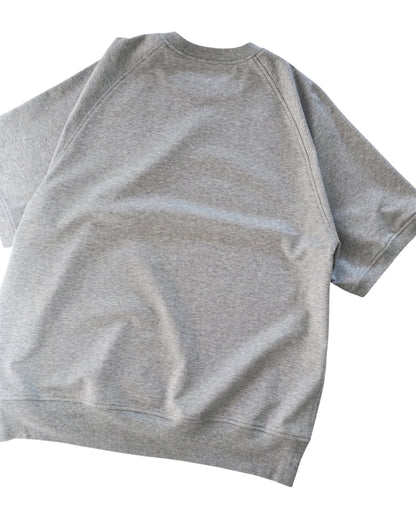 Cale-36 gauge fleece short sleeve- gray