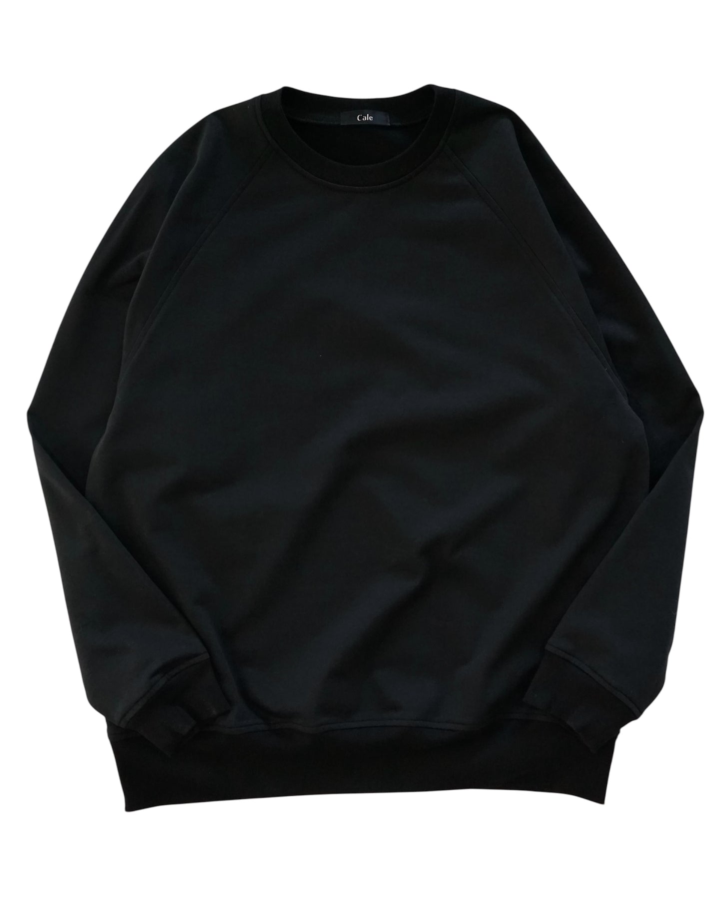 Cale-36 gauge fleece long sleeve-black