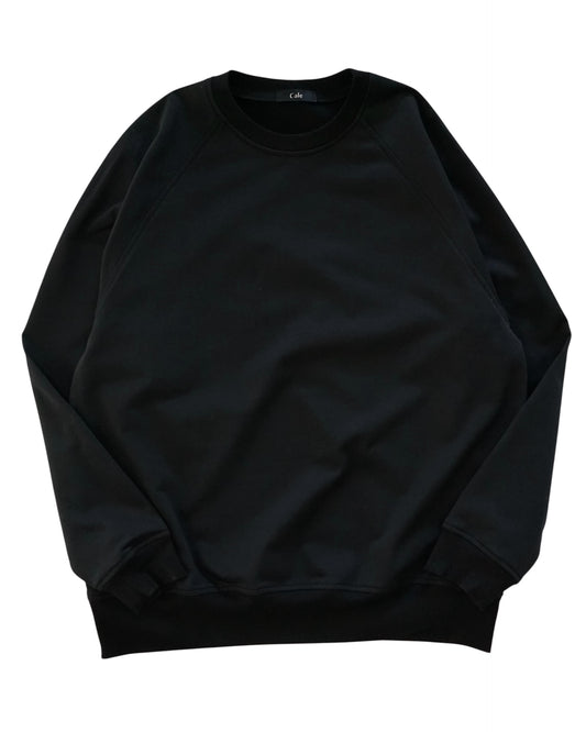 Cale-36 gauge fleece long sleeve-black