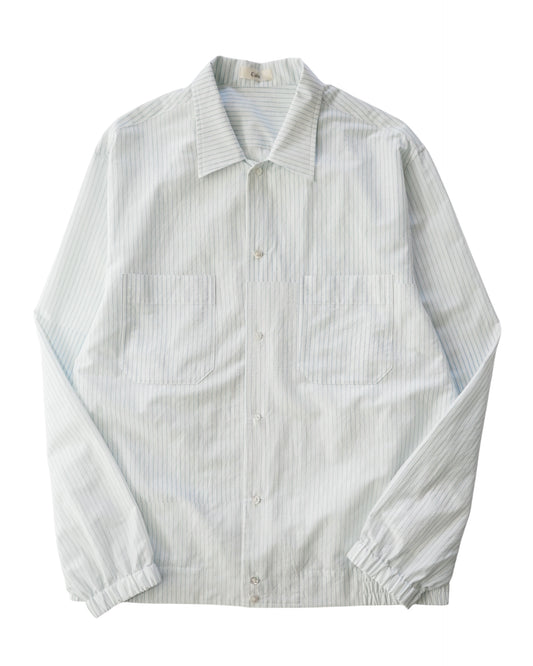Cale-lime indigo print shirts jackets-pencil stripe