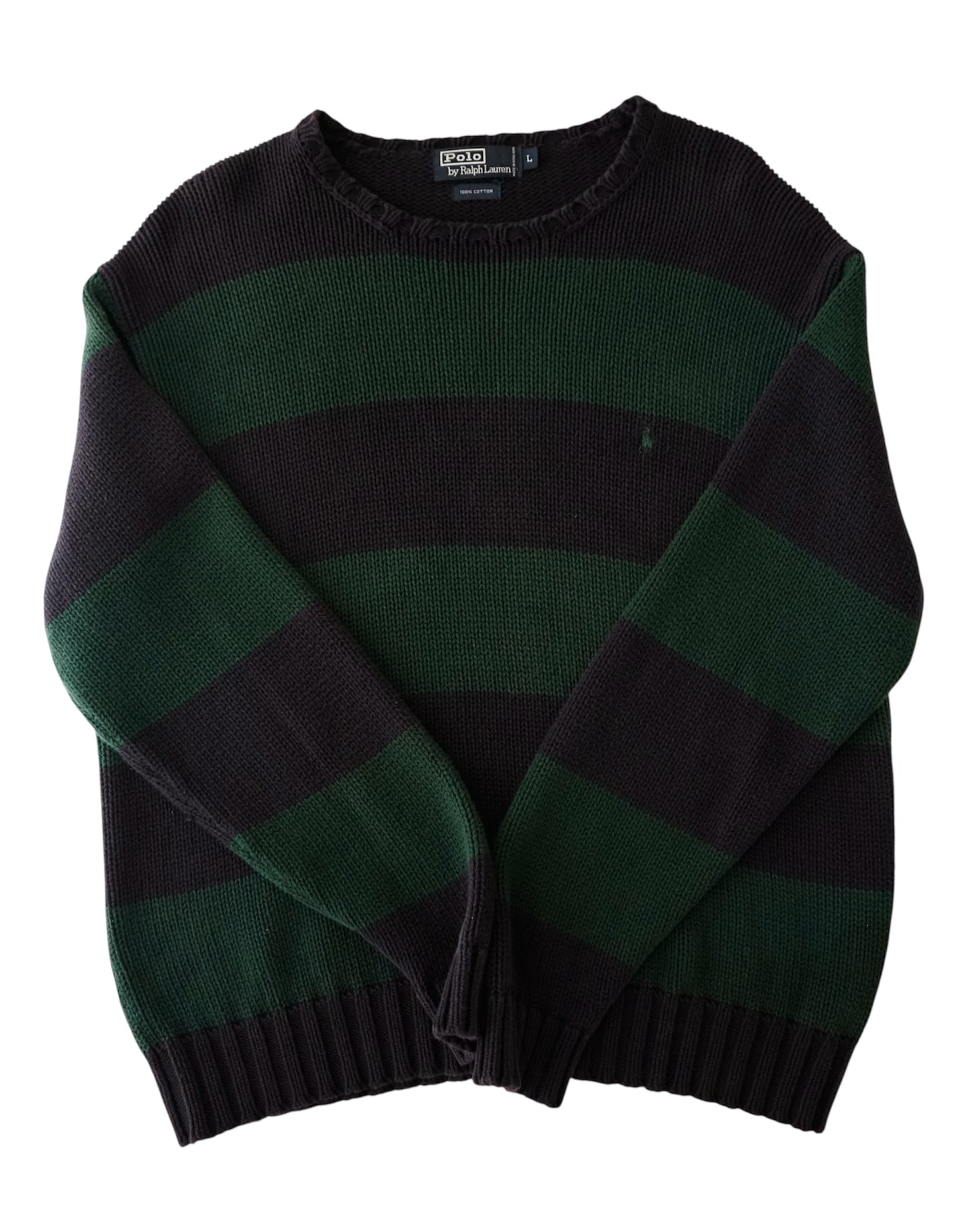 90s Polo by Ralph Lauren border cotton knit