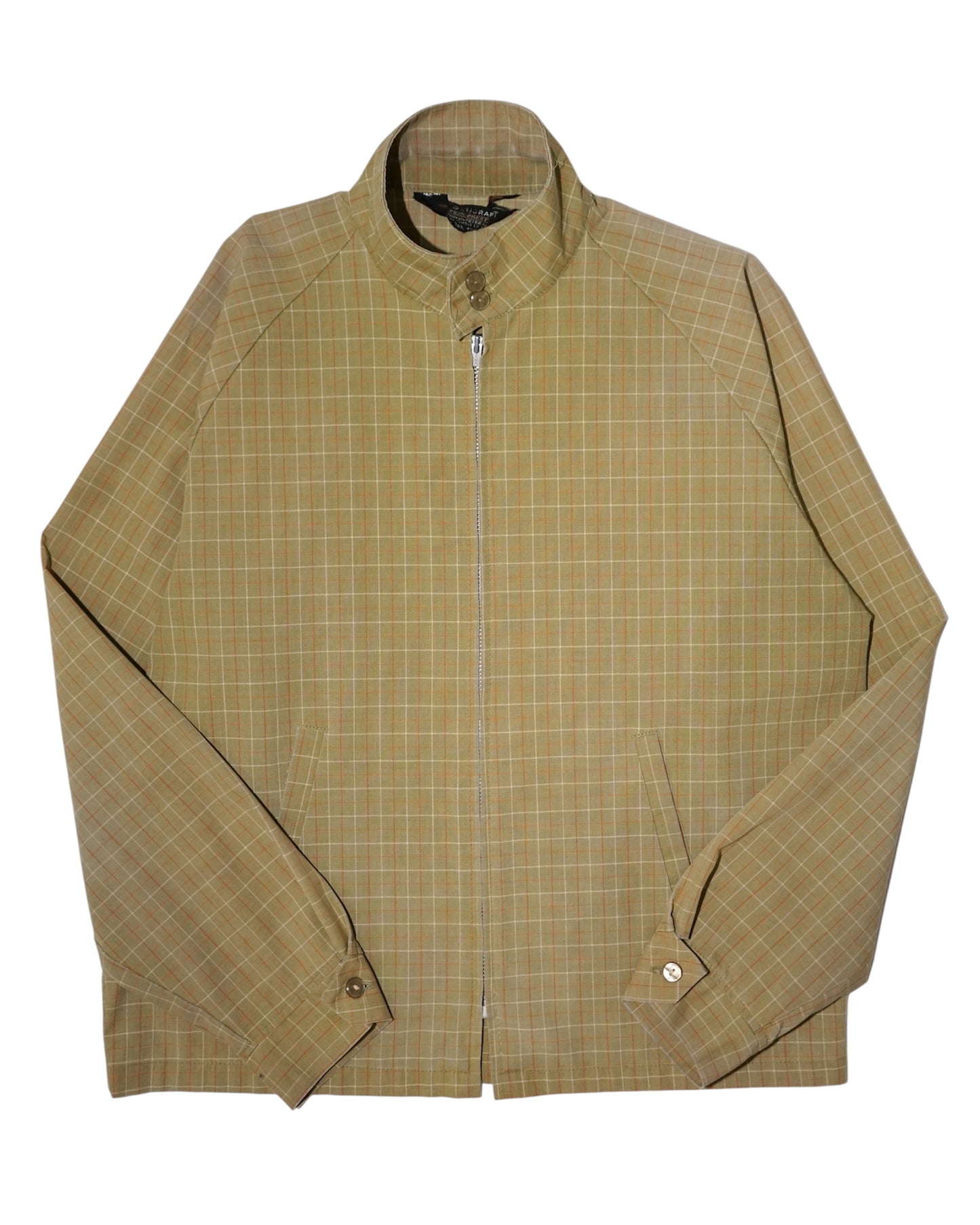 90s TOWN CRAFT check Harrington jacket