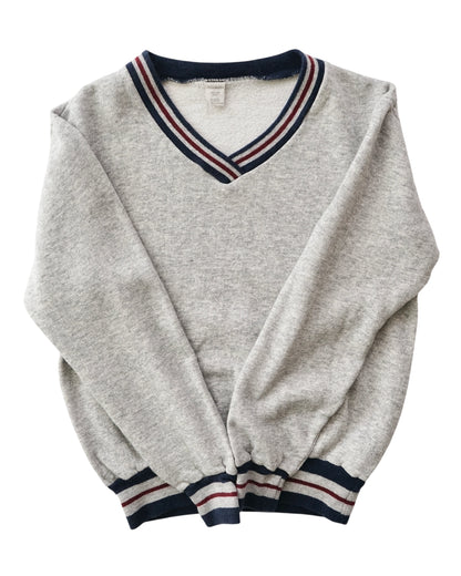 80s v neck sweat shirt