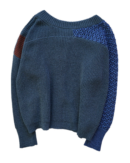 oira-和紙cardigan blue