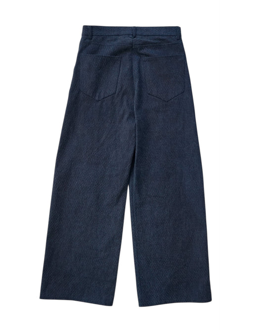 DENIM CURVY LEG TROUSER- 12.5oz Rainbow Denim + Needles -