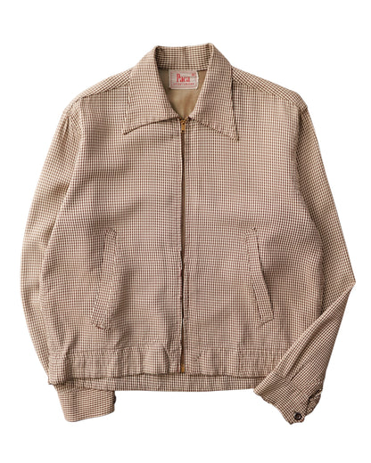50s Paca gingham check gabardine jacket