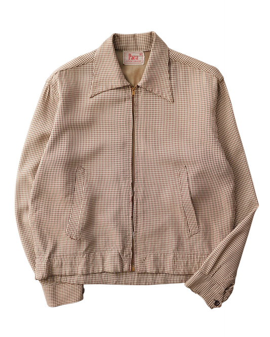 50s Paca gingham check gabardine jacket