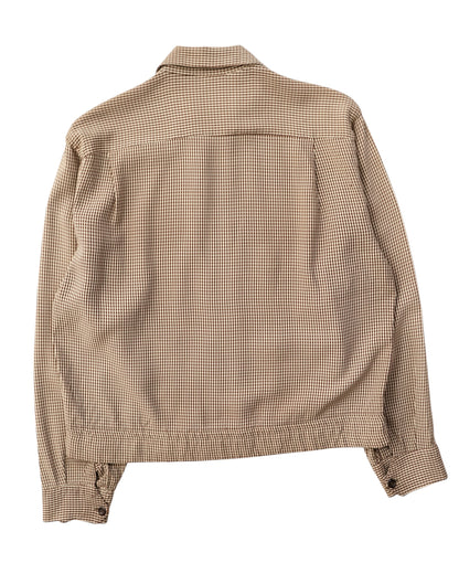 50s Paca gingham check gabardine jacket