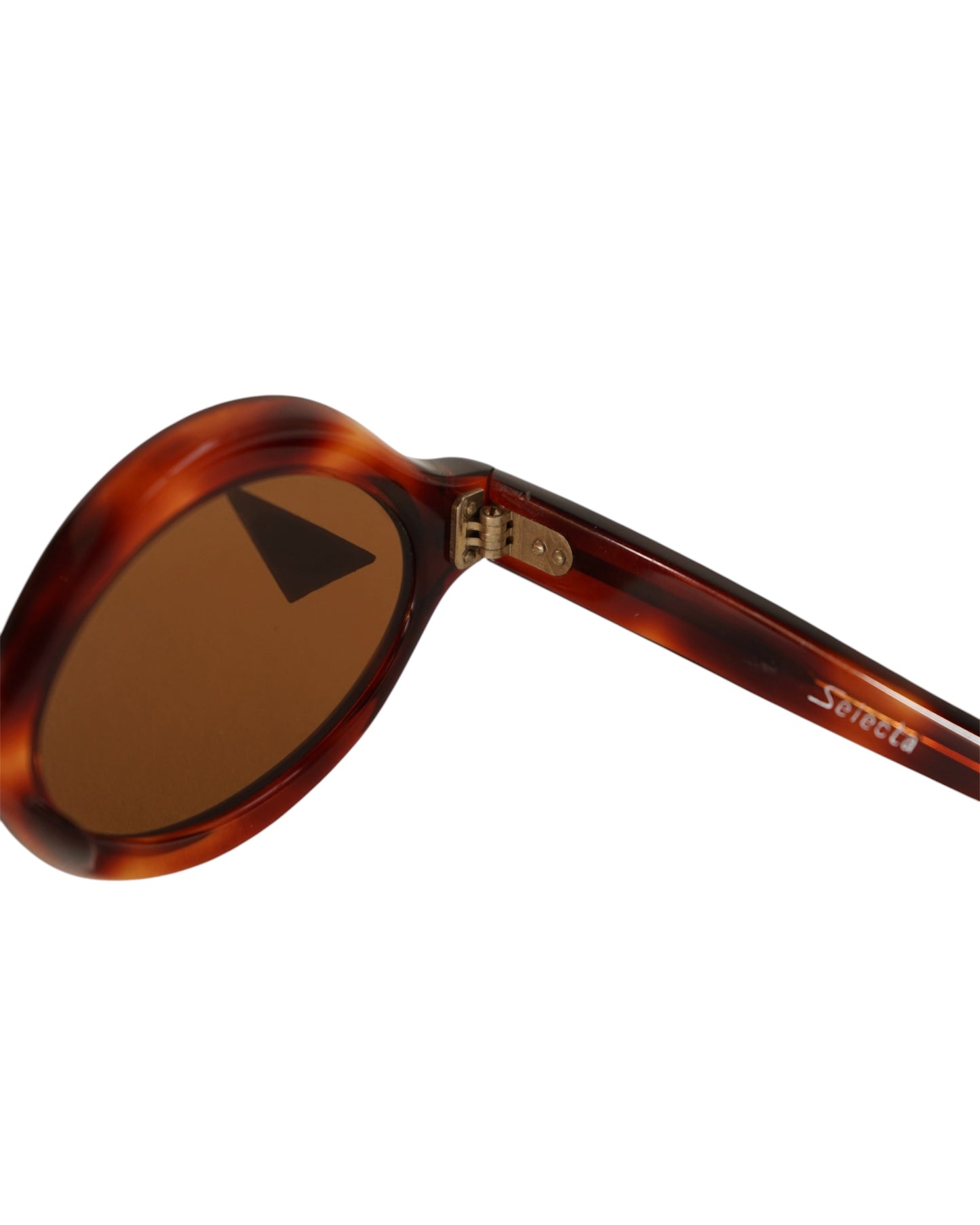 selecta-T.V OVAL- Brown Lens Sunglasses / Frame France