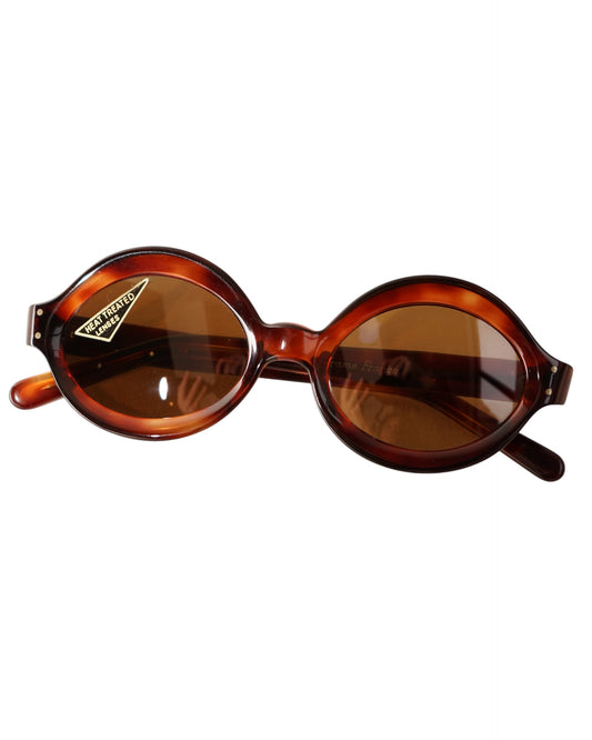 selecta-T.V OVAL- Brown Lens Sunglasses / Frame France