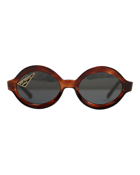 selecta-T.V OVAL- Gray Lens Sunglasses / Frame France