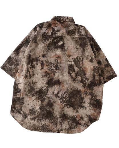 kiivu BOIL S/SHT- Hand Drawing SUMI Printing + overdye