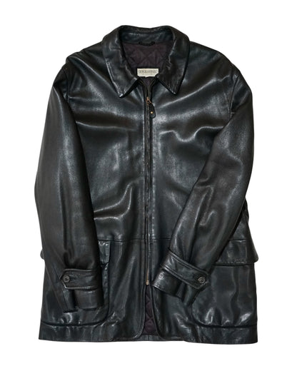 GIRGIO ARMANI LE COLLEZIONI leather car coat