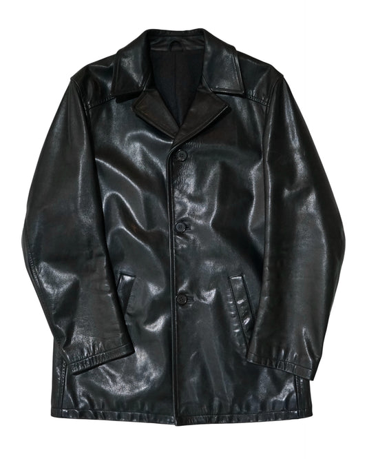 PRADA leather car coat