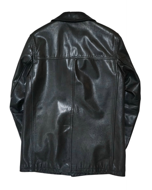 PRADA leather car coat
