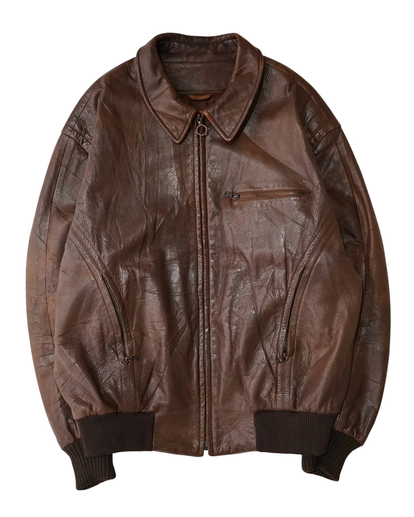 SERAPHIN leather bomber jacket