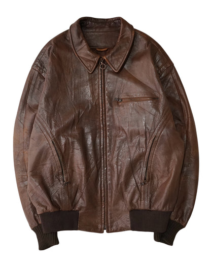 SERAPHIN leather bomber jacket