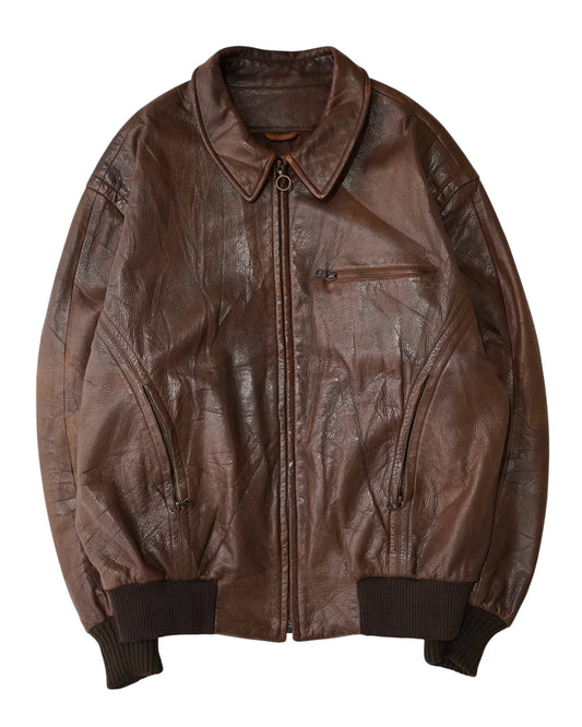 SERAPHIN leather bomber jacket