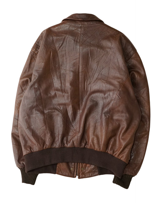 SERAPHIN leather bomber jacket