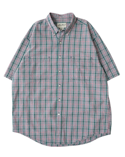 Eddie Bauer seersucker check shirts