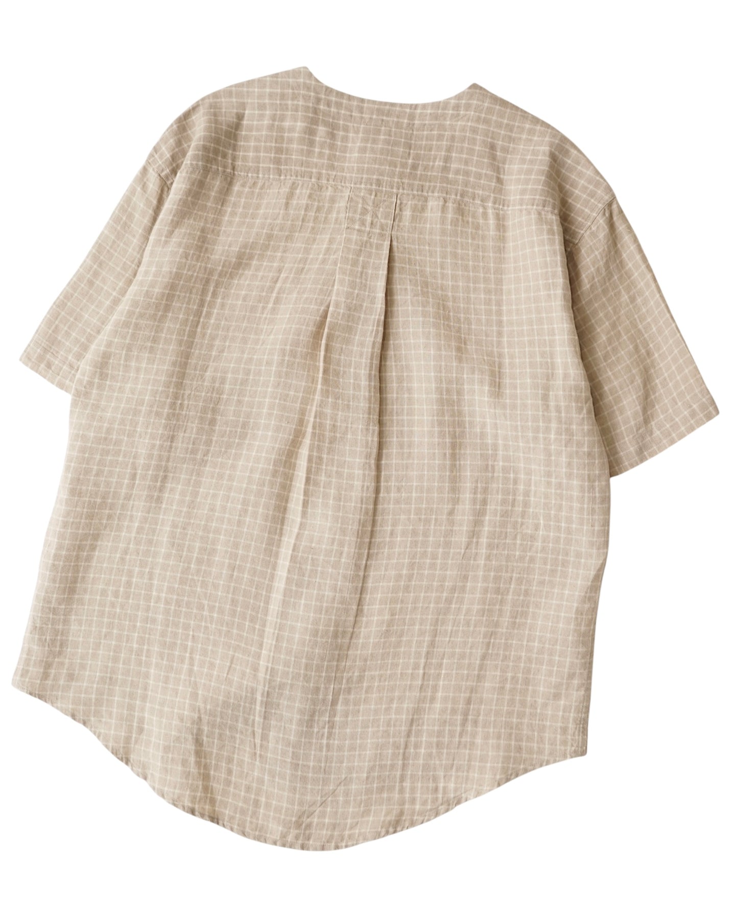 90s GOOUCH no collar linen shirts