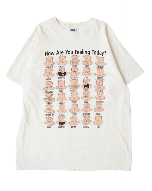 90s “How Are You Feeling Today?” Emotion Chart T-Shirt