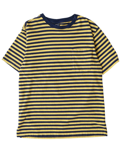 LAND'S END fine stripe pocket tee