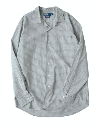90s Polo Ralph Lauren “BONNARD” Windowpane Cotton Shirt
