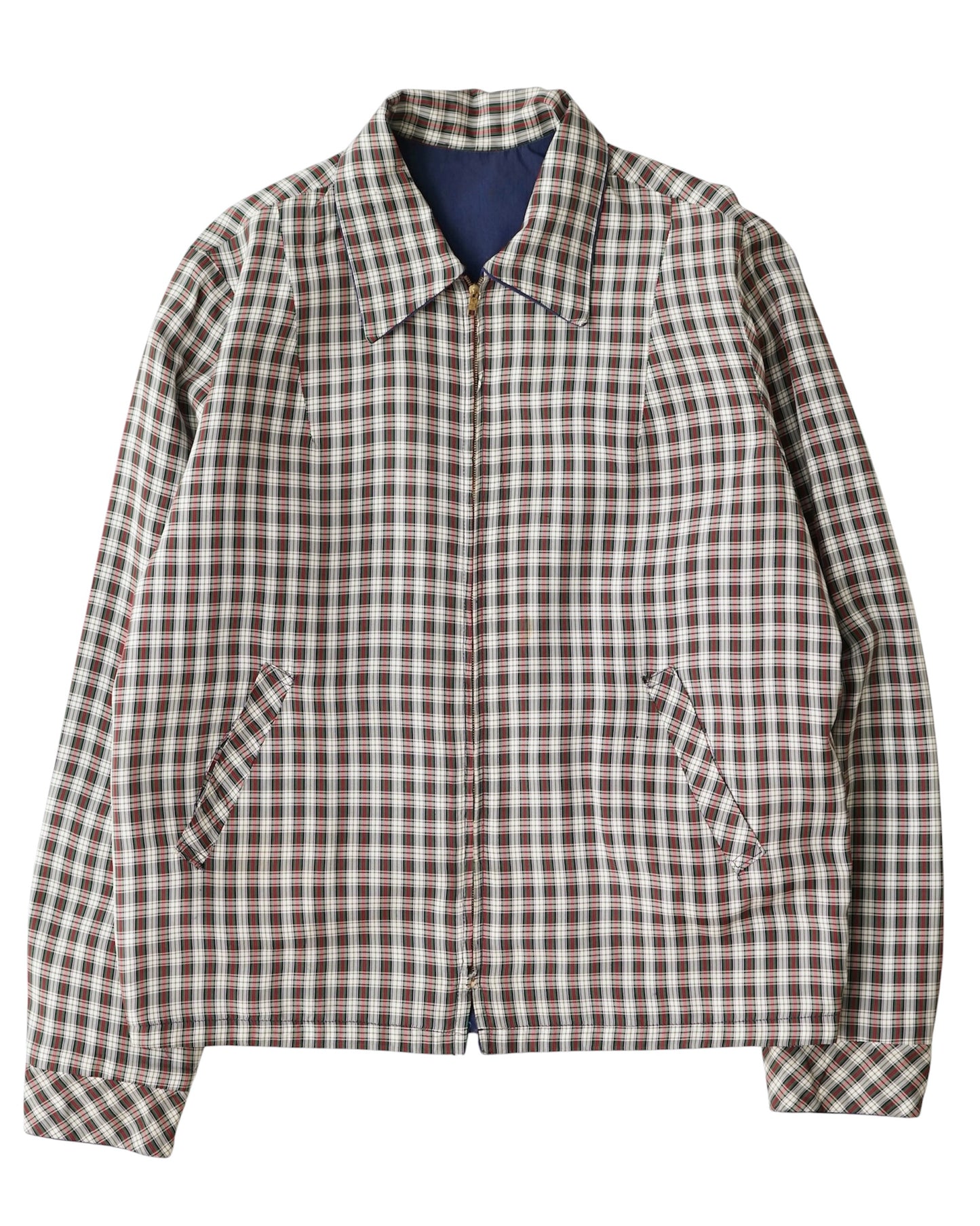 1960s Reversible Swing Top Jacket / CROWN Zip / Cotton × Nylon