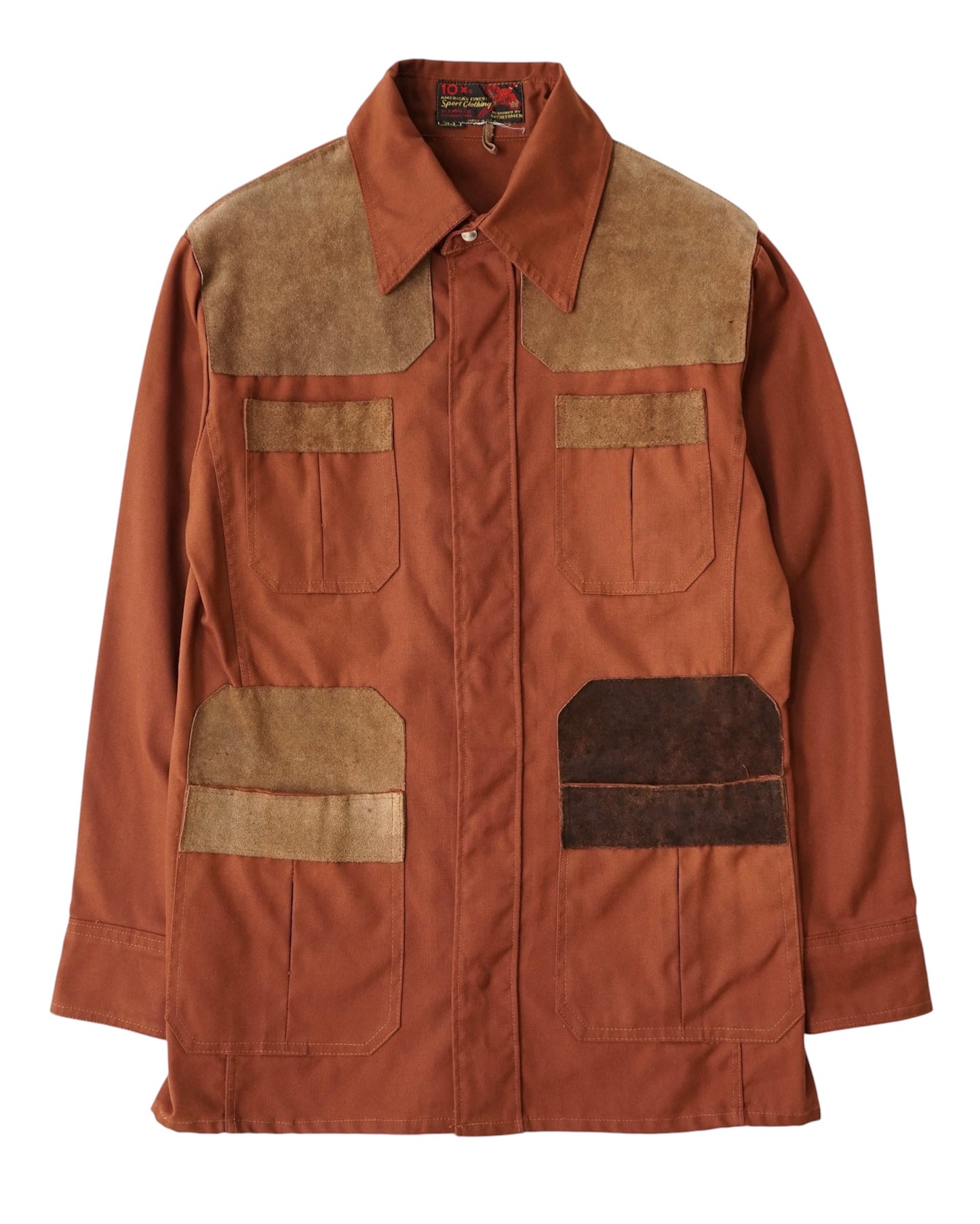1960-70s 10-X Suede Patch Hunting Jacket