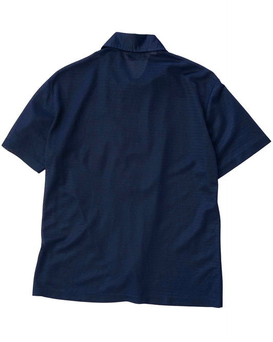 1970s Herton’s California Nylon Knit Polo Shirt – Royal Blue