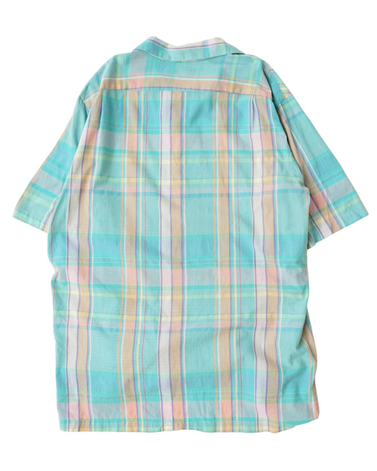 Polo by Ralph Lauren Pastel Madras Open Collar Shirt