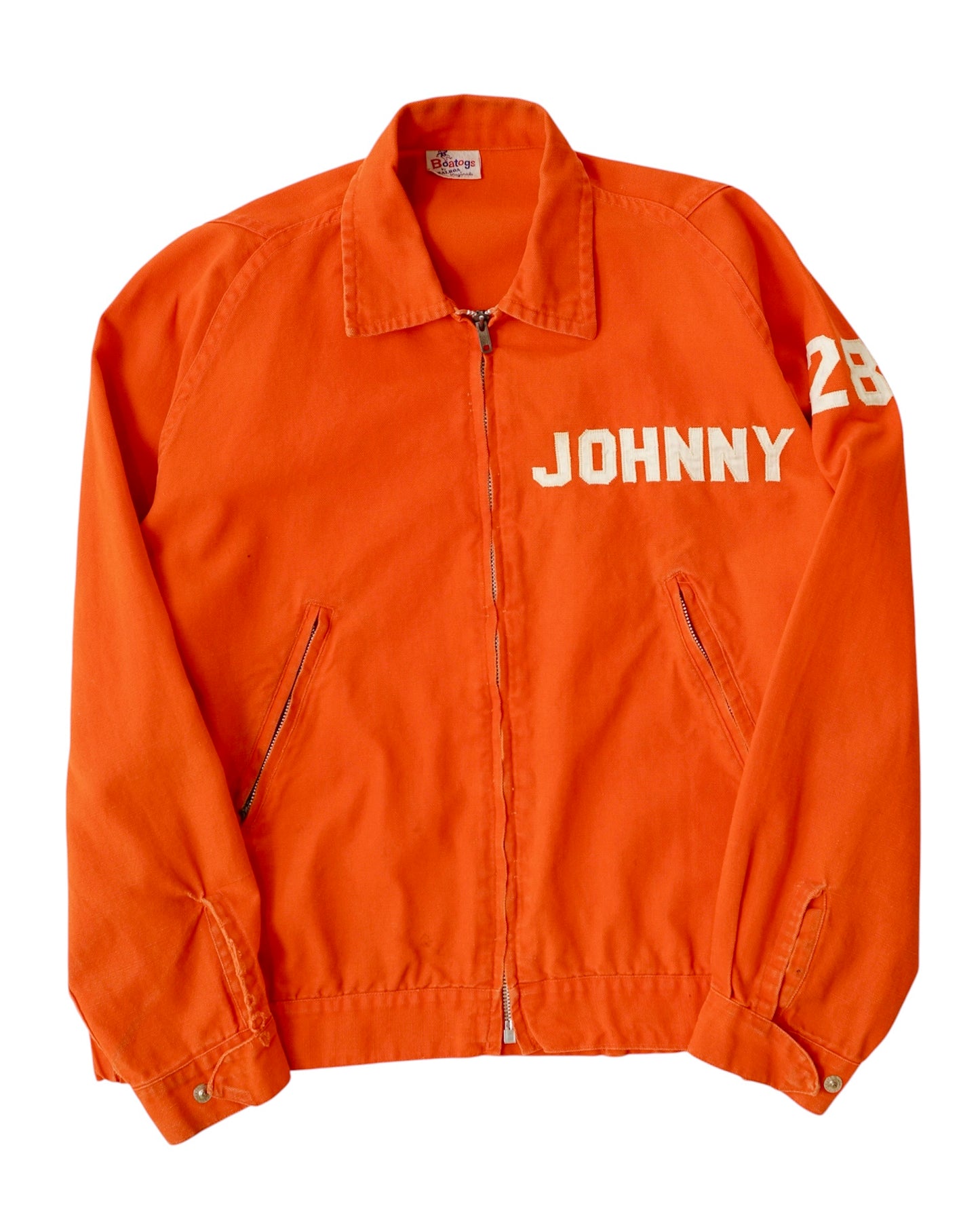 1960s Boatogs Cotton Zip Jacket “JOHNNY” Orange