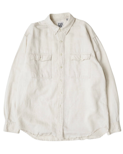 90s GAP cotton linen work shirts