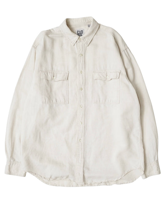 90s GAP cotton linen work shirts