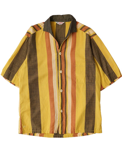 60s Catalina stripe Italian collar shirts