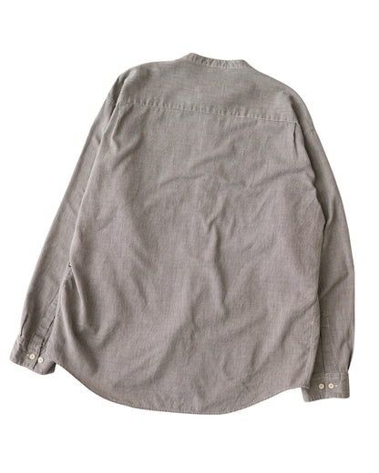 90s ARMANI JEANS band collar shirt