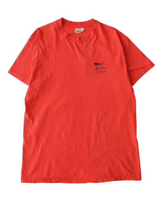 90s Sunrise diver back print tee