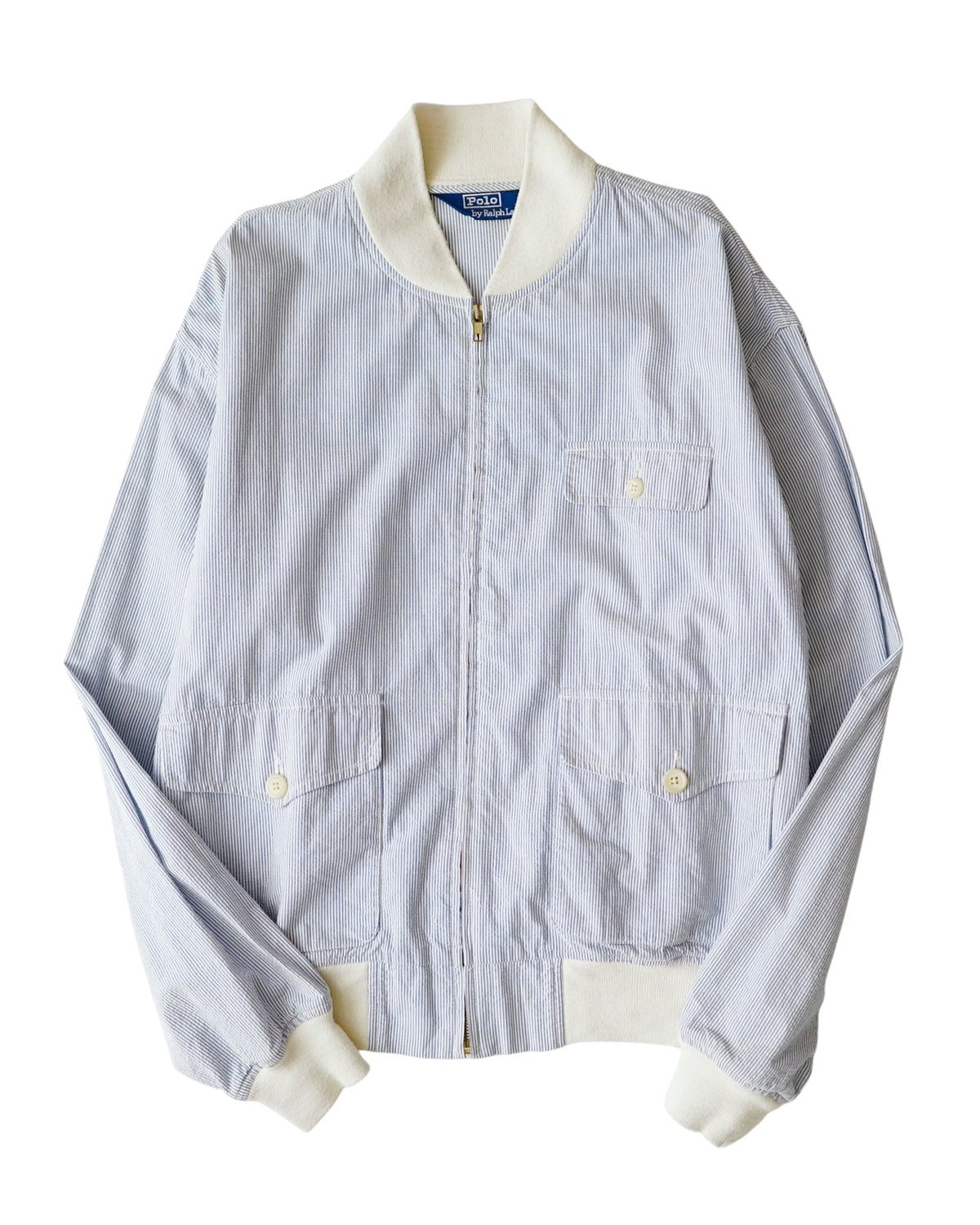 90s Polo by Ralph Lauren Striped Seersucker Jacket