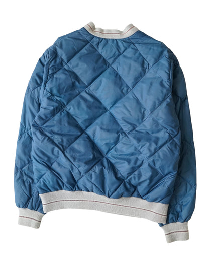 80-90s Eddie Bauer Goose Down Quilted V-Neck Pullover