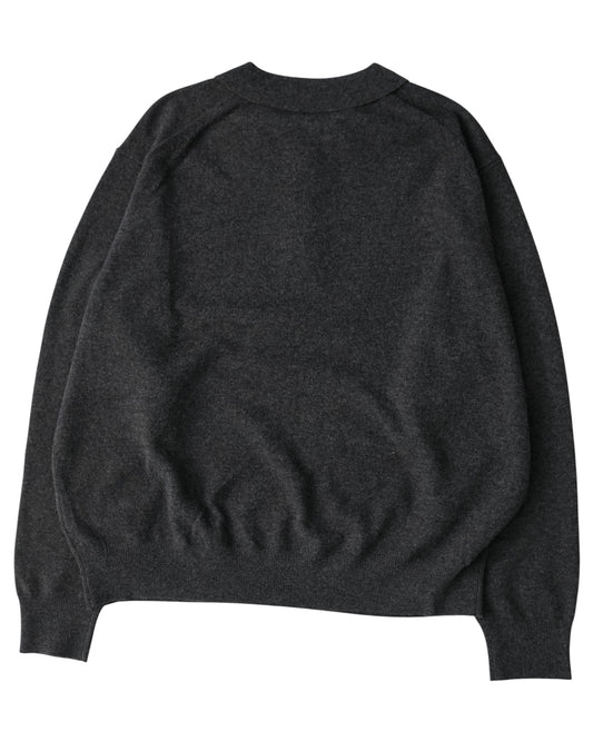 crepuscule L/S Polo-black