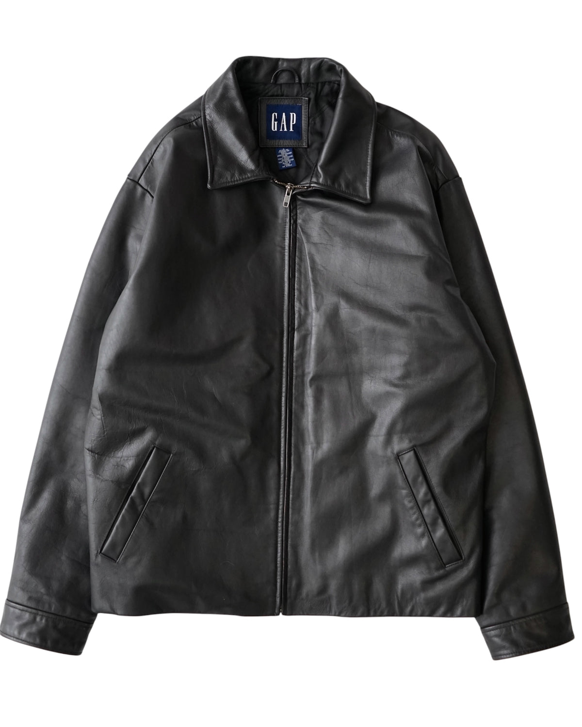 90s GAP Leather Zip Jacket