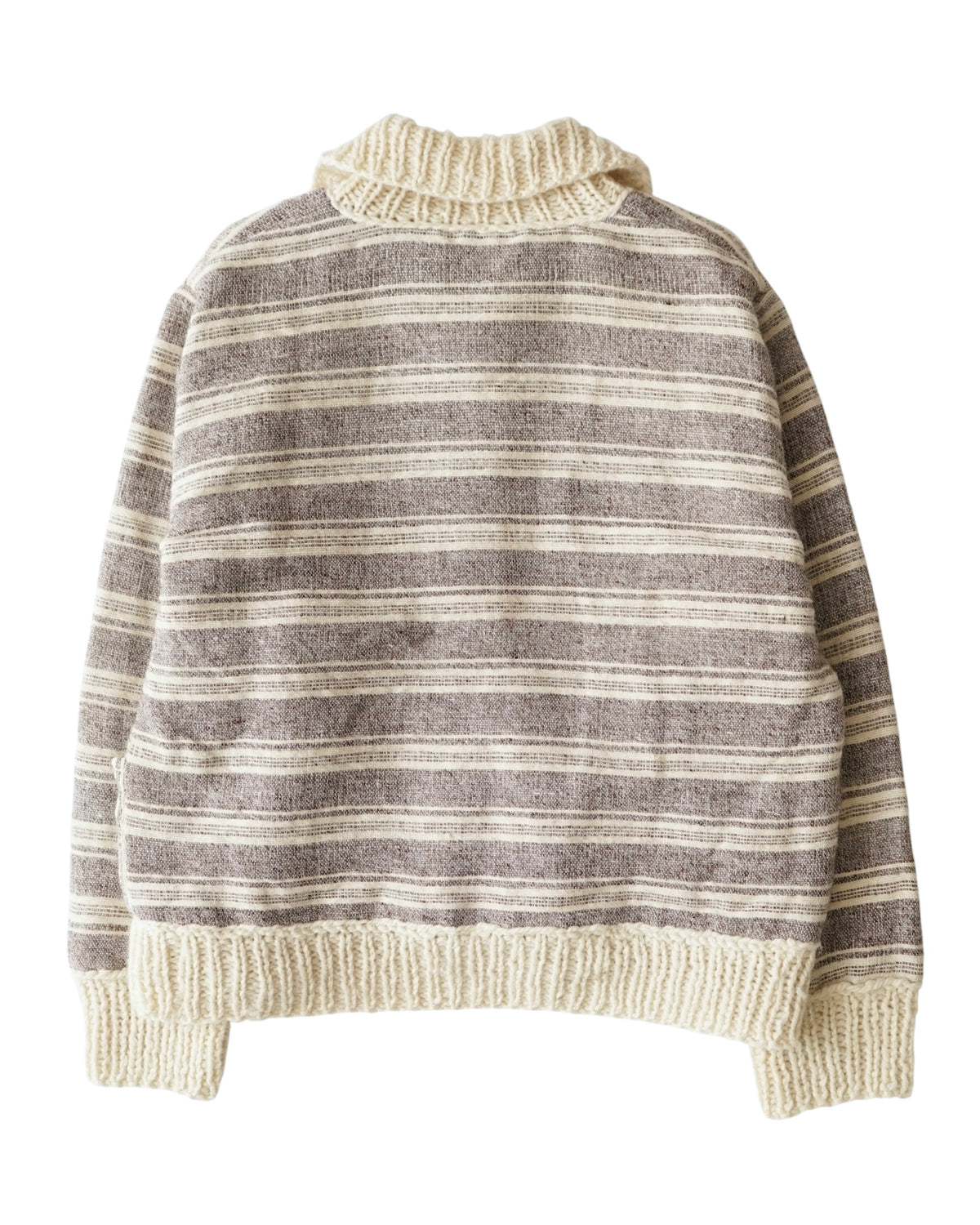 70s ALEX KONTARINIS Handwoven Wool Toggle Jacket